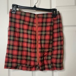 Plaid miniskirt